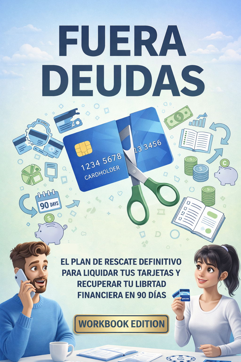 Libro de Trabajo "Fuera Deudas": Tu Plan de Rescate Financiero en 90 Días